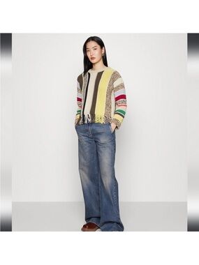 $450 Weekend Max Mara Teulada Crewneck Jumper 100% cotton size small